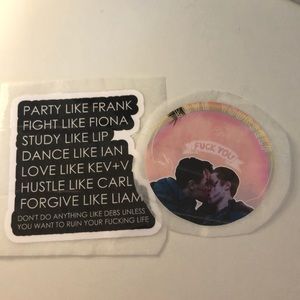Shameless STICKER BUNDLE!! 2 pc.